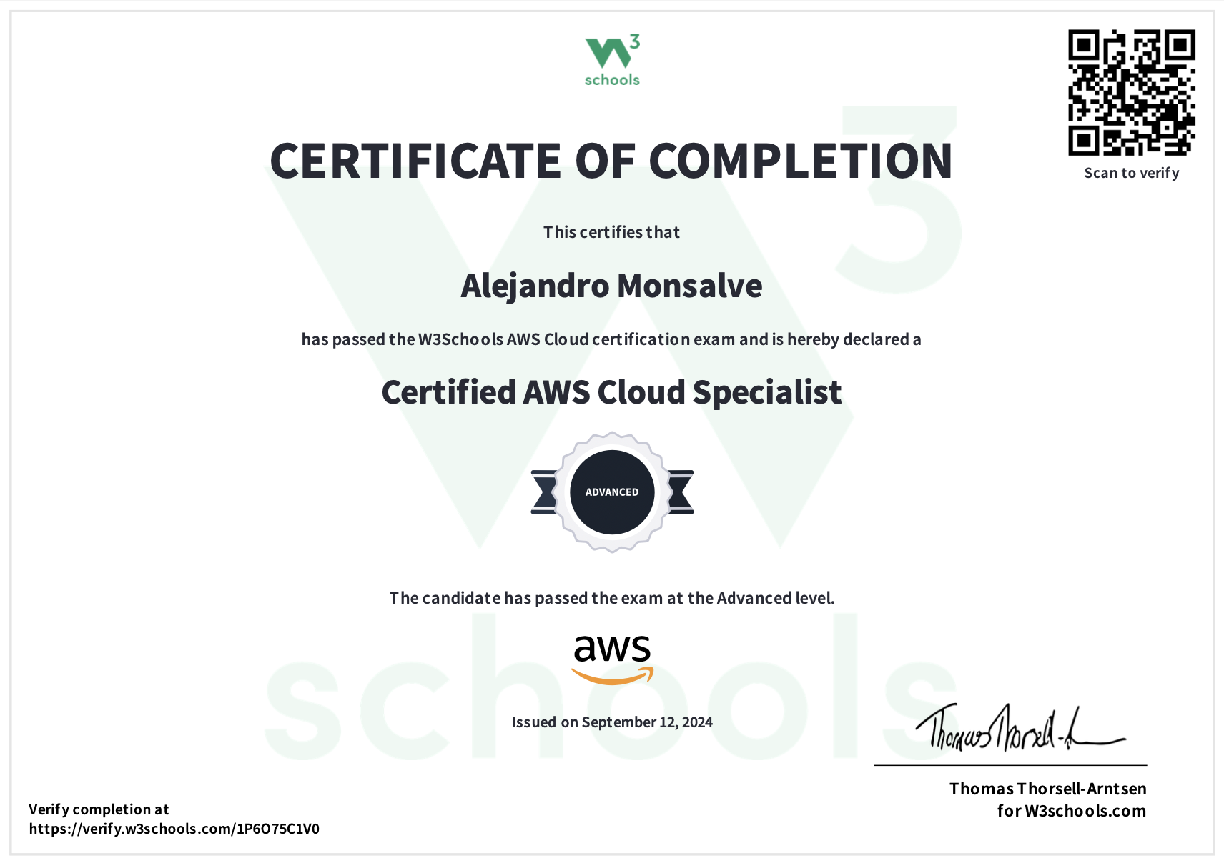 AWS Cloud Certificate